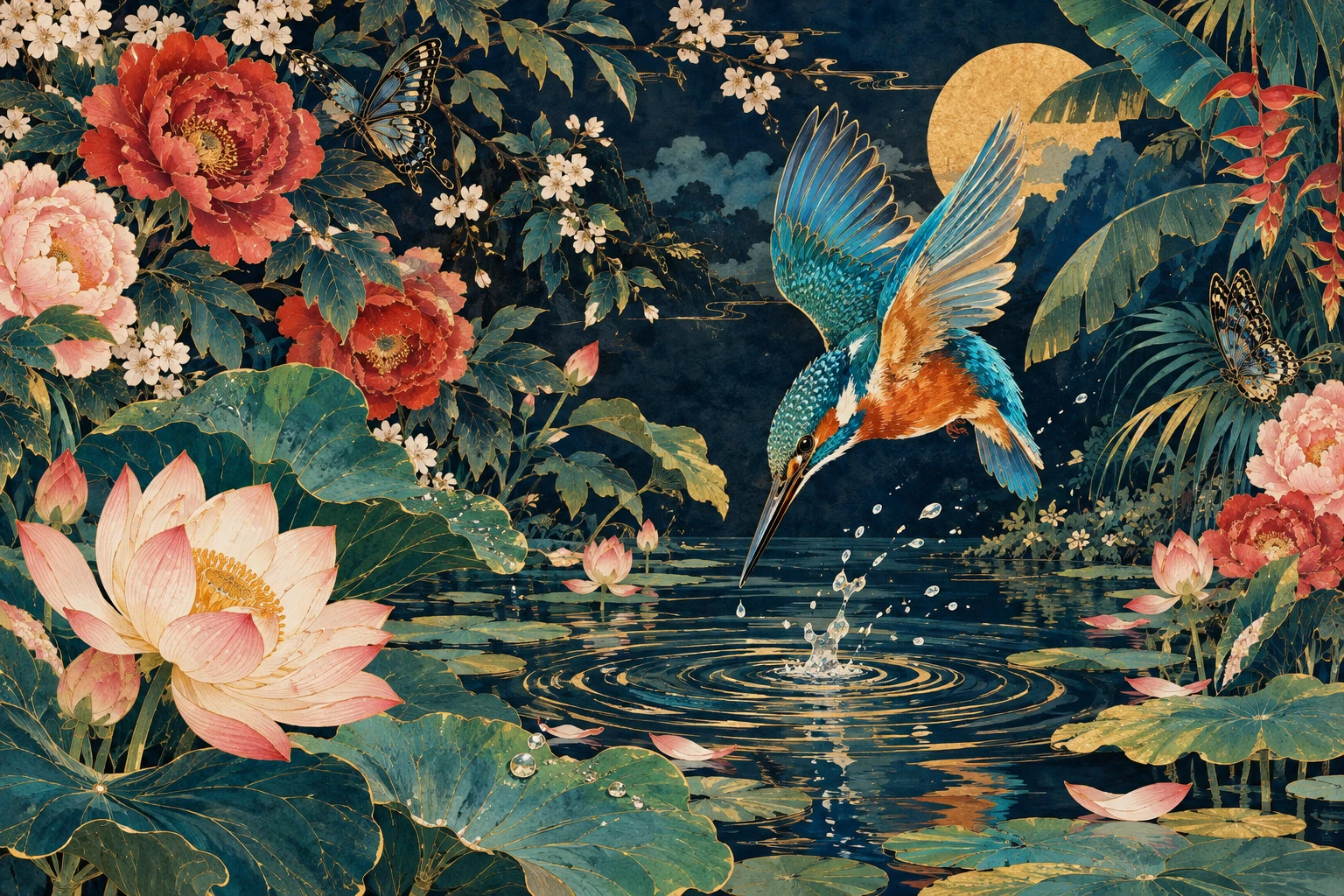 花鳥世界・創作示例